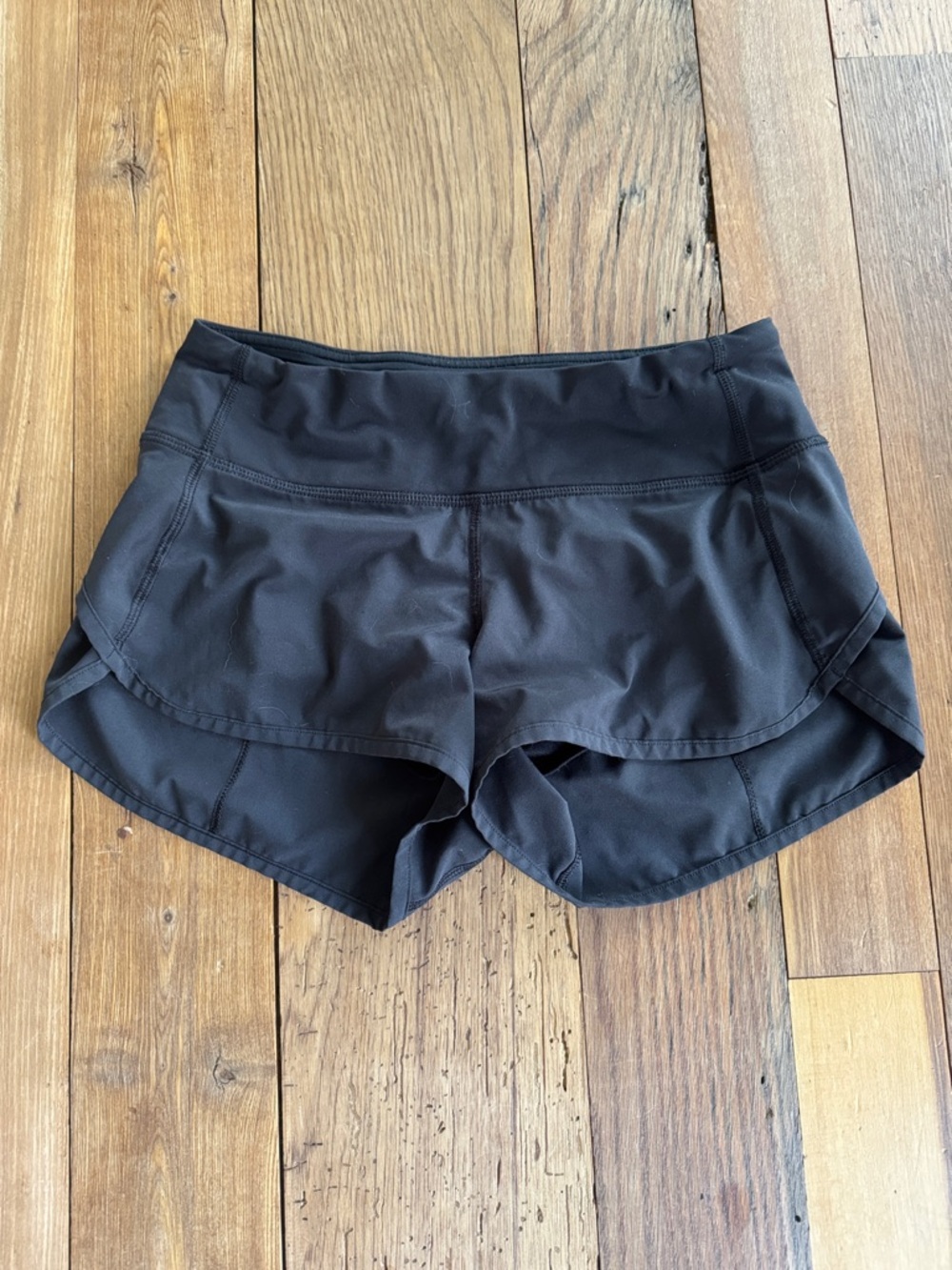 lululemon athletica Black Athletic Layered Running Shorts